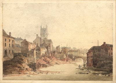View of the River Irwell, Manchester, c.1820-30 by English School
