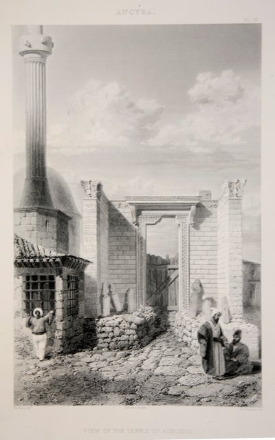 View of the Temple of Augustus by English School