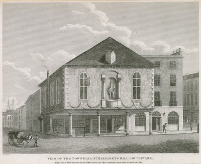 View of the Town Hall, St Margarets Hill, Southwark by English School
