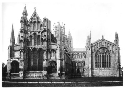 View of the east facade and the choir, c.1321-40 by English School