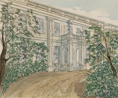 View of the house at no.2 Palace Green, Kensington, in which Thackery died by English School