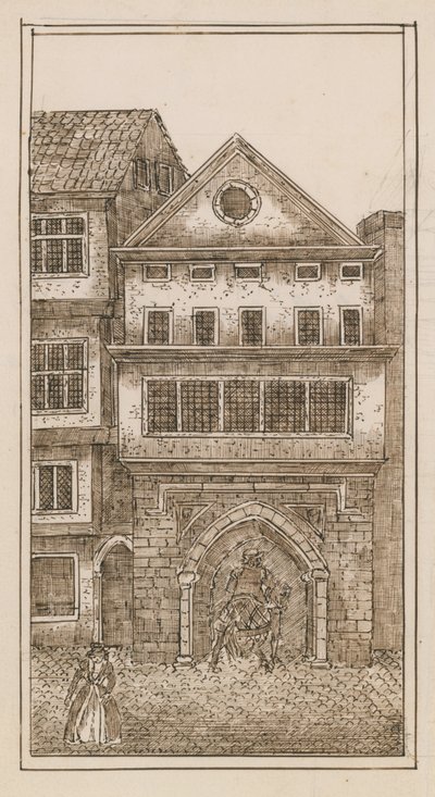 View of the north gate of St Paul