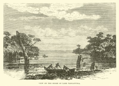 View on the shore of Lake Tanganyika by English School