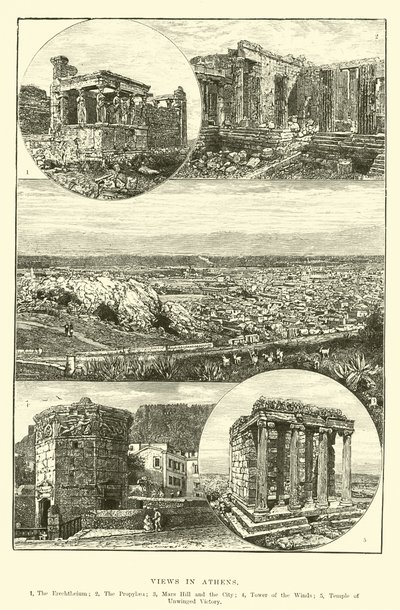 Views in Athens by English School