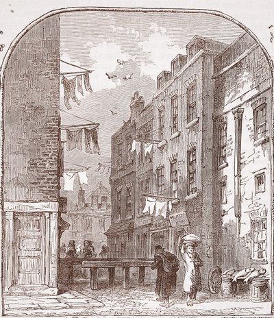 Views in the Rookery, St. Giles by English School
