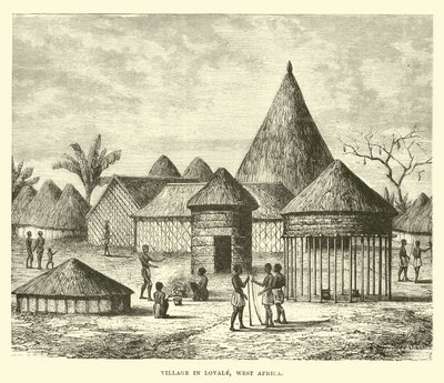 Village in Lovale, West Africa by English School