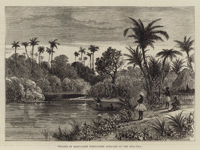 Village of Half-Caste Portuguese Africans on the Kwa-Kwa by English School