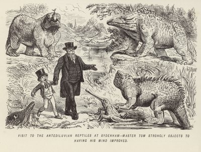 Visit to the Antediluvian Reptiles at Sydenham by English School
