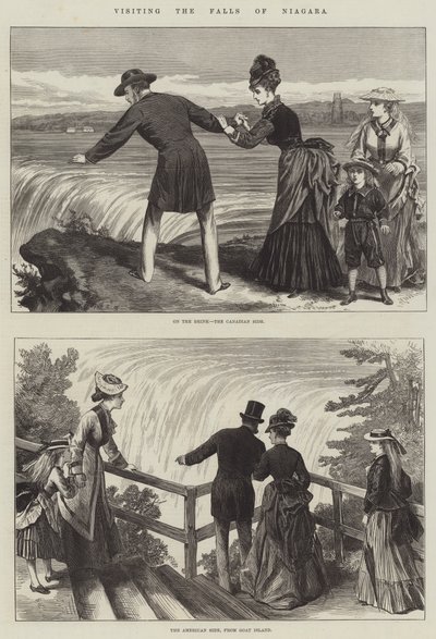 Visiting the Falls of Niagara by English School