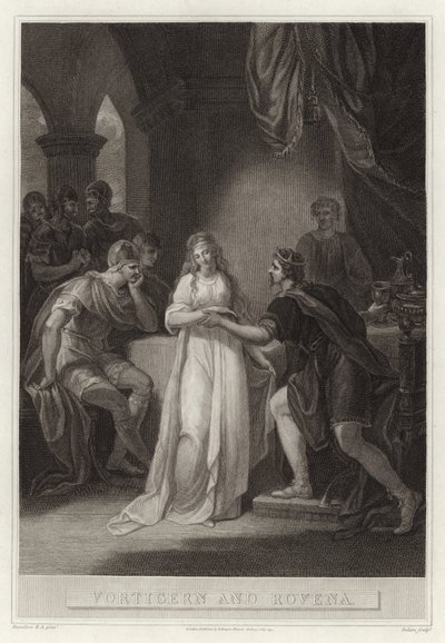 Vortigern and Rovena by English School