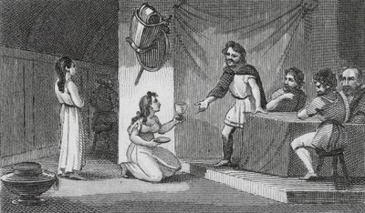 Vortigern and Rowena by English School