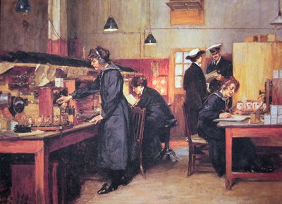 WWI women radio and telephone operators of the Royal Navy by English School