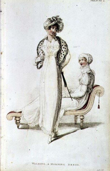 Walking and Morning Dress, Fashion Plate from Ackermann