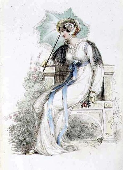 Walking Dress, Fashion Plate from Ackermann