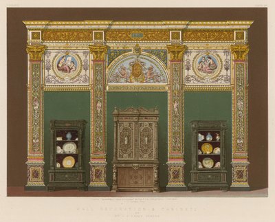 Wall Decoration and Cabinets by English School