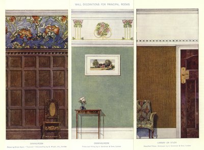 Wall Decorations for Principal Rooms by English School