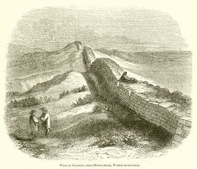 Wall of Severus, near Housestead, Northumberland by English School