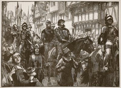 Wallace on his way to Westminster Hall (Illustration from Cassell