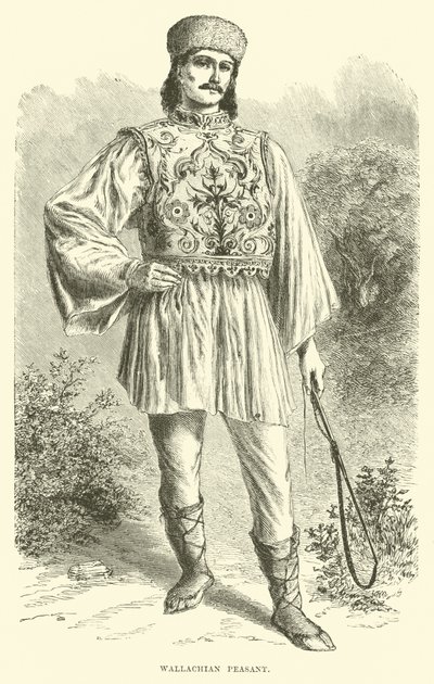 Wallachian Peasant by English School