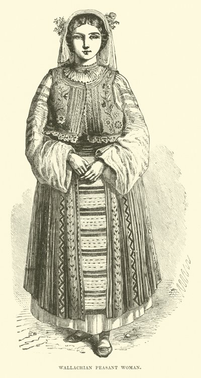 Wallachian Peasant Woman by English School