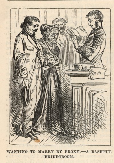 Wanting to Marry by Proxy; A Bashful Bridegroom by English School