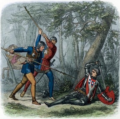 War of the Roses: The Death of Warwick, Illustration from 