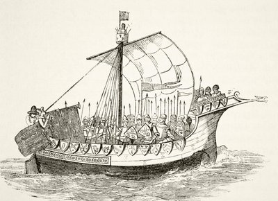 War Ship in the 15th Century, from 