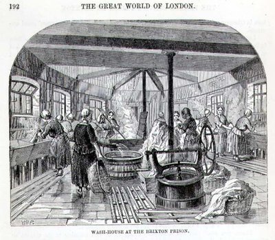 Wash-House at the Brixton Prison, from 