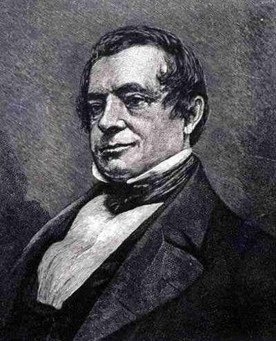 Washington Irving (1783-1859) (engraving) by English School