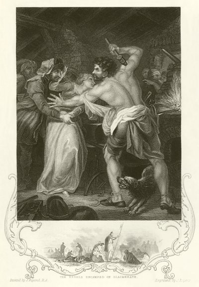 Wat Tyler Killing the Poll Tax Collector by English School