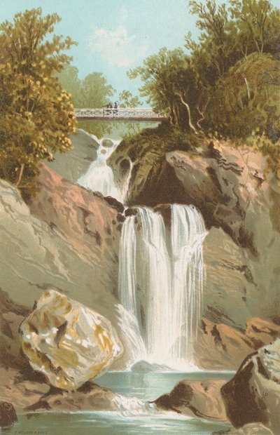Waterfall at Inversnaid - Loch Lomond by English School