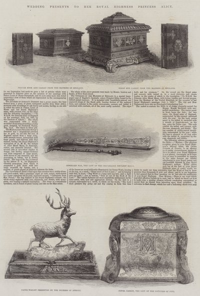 Wedding Presents to Her Royal Highness Princess Alice by English School