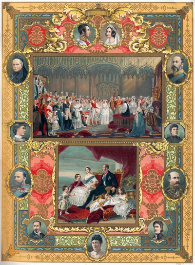 Wedding of Queen Victoria of England and Prince Albert in 1840 by English School