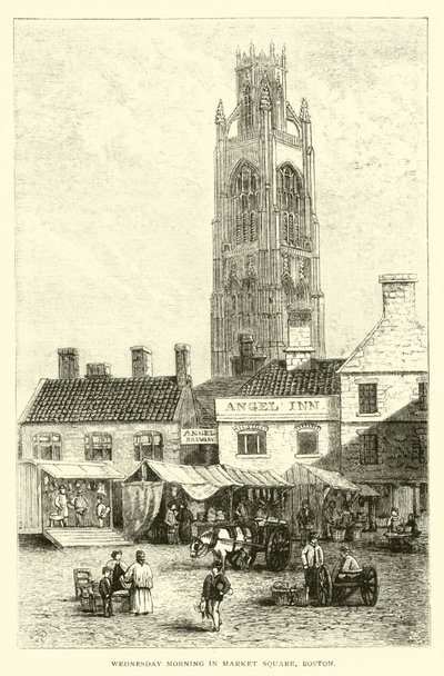 Wednesday morning in Market Square, Boston by English School