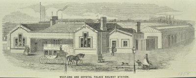 West End and Crystal Palace Railway Station, Queenstown Road by English School
