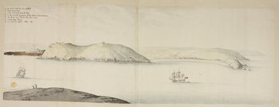 West Entrance of Cork Harbour, from the Kidds, or Cow and Calf, to Cross Beg Island; West Entrance of Cork Harbour, showing Halbowlin Island, Spike Island, and Cross Haven, c.1684 by English School