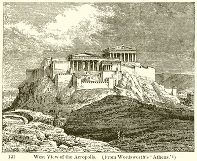 West View of the Acropolis by English School