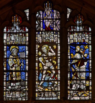 St Christopher, St George, St Lawrence by English School