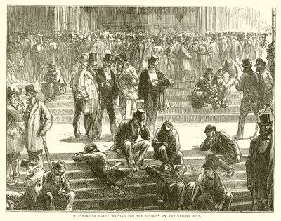 Westminster Hall: Waiting for the Division on the Reform Bill by English School