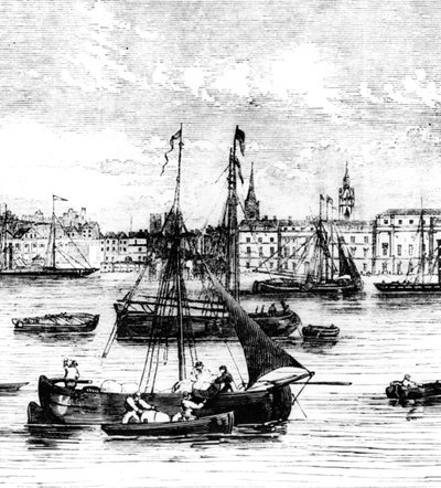 Wharfs on the River Thames, Nicholson