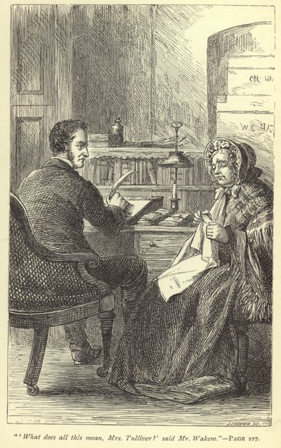 What does this all mean, Mrs Tulliver? said Mr Wakem by English School