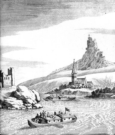 Whirlpool in the Danube, from An Account of Several Travels by Edward Browne, published 1677 by English School
