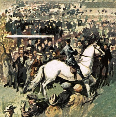 White Horse at the 1923 Cup Final at Wembley by English School