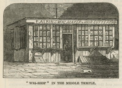 Wig Shop in the Middle Temple by English School