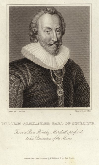 William Alexander, 1st Earl of Stirling (c. 1570 – 12 September 1640) by English School