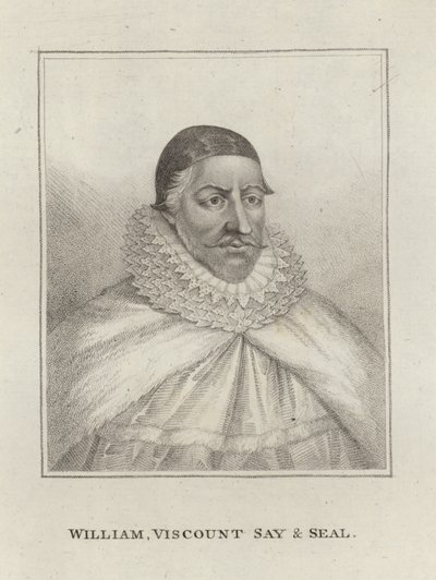 William Fiennes 1st Viscount Saye and Sele by English School