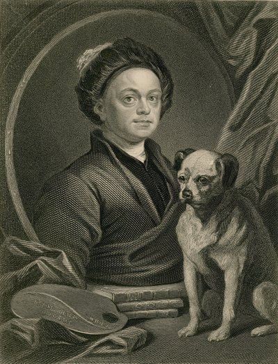 William Hogarth with Trump by English School