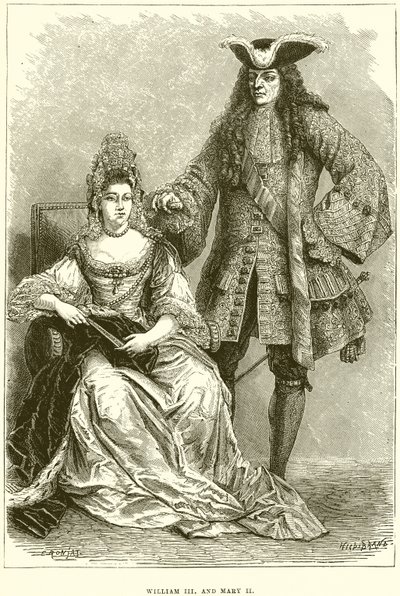 William III and Mary II by English School