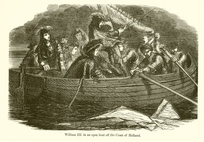 William III in an Open Boat off the Coast of Holland by English School