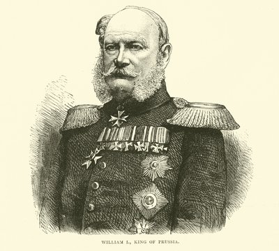 William I, King of Prussia, July 1870 by English School